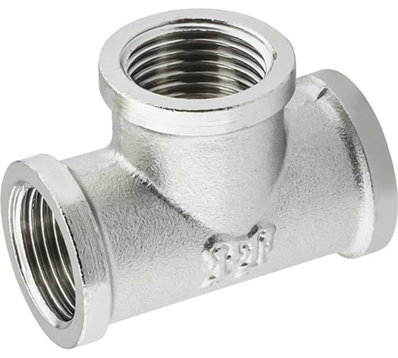 Изображение товара Тройник никелированный PROFACTOR в/в/в 1/2" PF TF 151