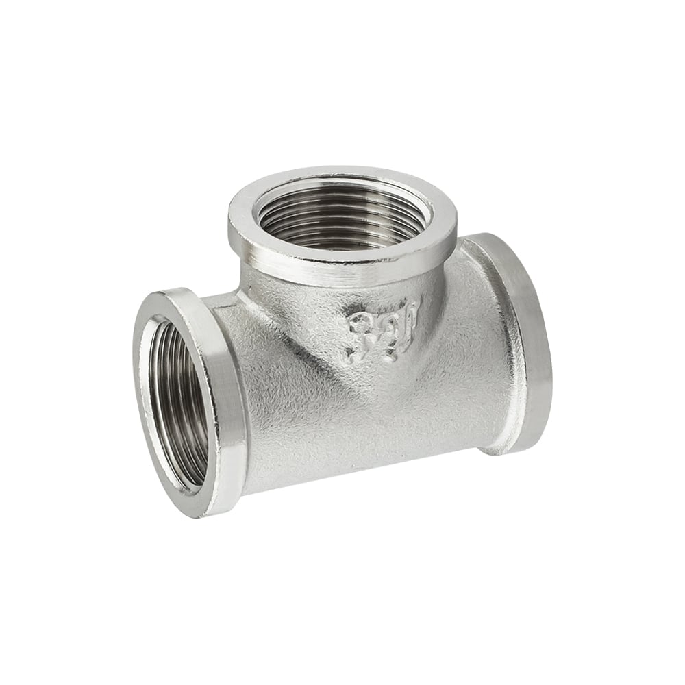 Изображение товара Никелированный тройник PROFACTOR 3/4 в/в/в для труб транспортировки воды и отопления