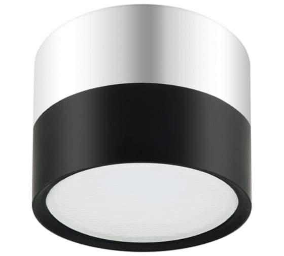 Изображение товара Накладной светильник ЭРА OL7 GX53 BK/CH подсветка, под лампу Gx53, алюминий, цвет черный/хром, 40/1440 Б0048531