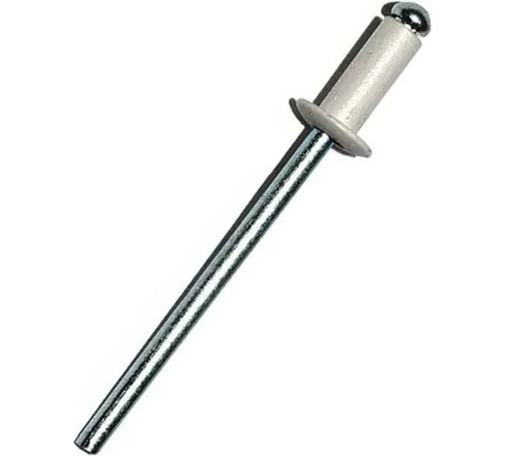 Изображение товара Заклепка 23 Болта вытяжная 3,2x8 алюминий сталь RAL9003,белая, 50 шт. B52003208093N07ф50