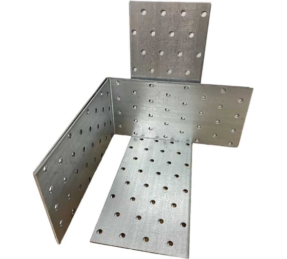 Изображение товара Крепежный равносторонний уголок 23 Болта 160x160x80 ОЦ, 4 шт. B93160080232099