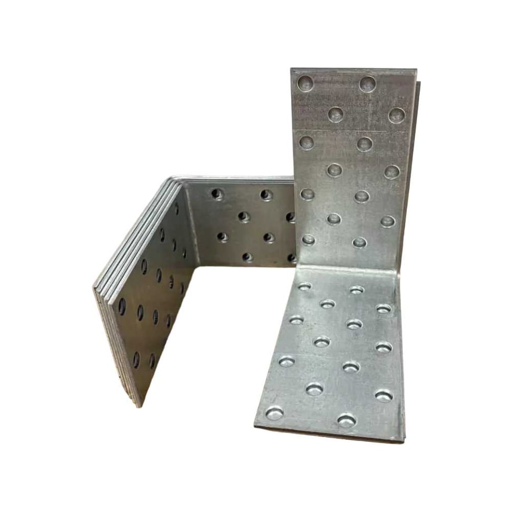 Изображение товара Крепежный равносторонний уголок 80x80x40 мм, 10 шт, оцинкованная сталь