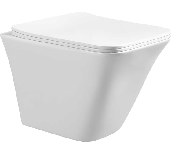 Изображение товара Унитаз подвесной Paini URBATEC 495x350x355 мм, Rimless Grazia, с сиденьем, белый глянец 61627