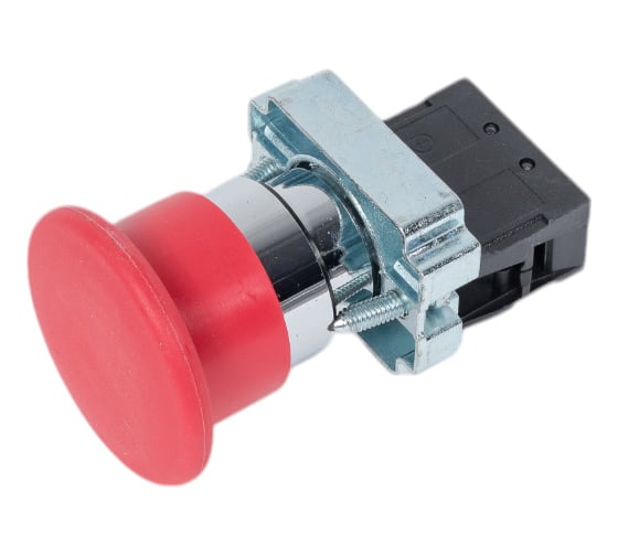 Изображение товара Кнопка управления ЭРА LAY5-BC42 Грибок, красная, 1р, 20/200/3200 Б0045643