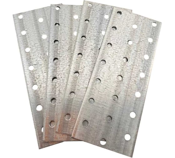 Изображение товара Пластина крепёжная соединительная 23 Болта 60x140 ОЦ, 4 шт. B9E060140232099