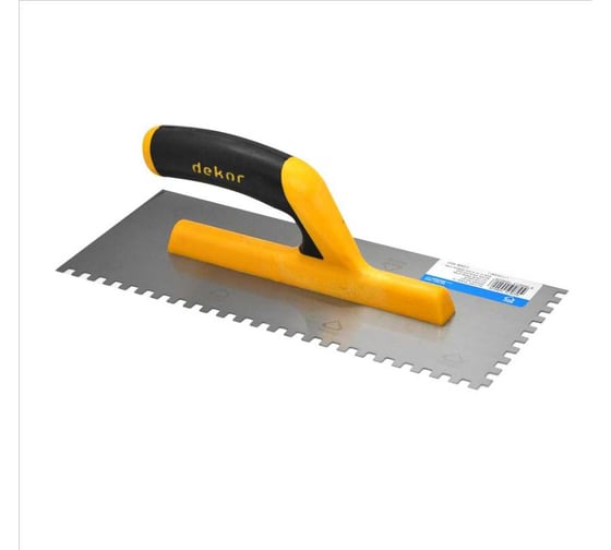 Изображение товара Зубчатый полутер DEKOR HASSAN 120 х 300 мм квадратный зуб 6 х 6 мм 402