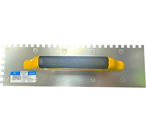 Изображение товара Зубчатый полутер DEKOR HASSAN 120*400мм квадратные зубья нержавейка 8*8мм 233