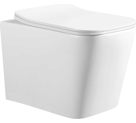 Изображение товара Унитаз подвесной Paini URBATEC 520x340x375 мм, Rimless Viva Style, с сиденьем, белый глянец 61628