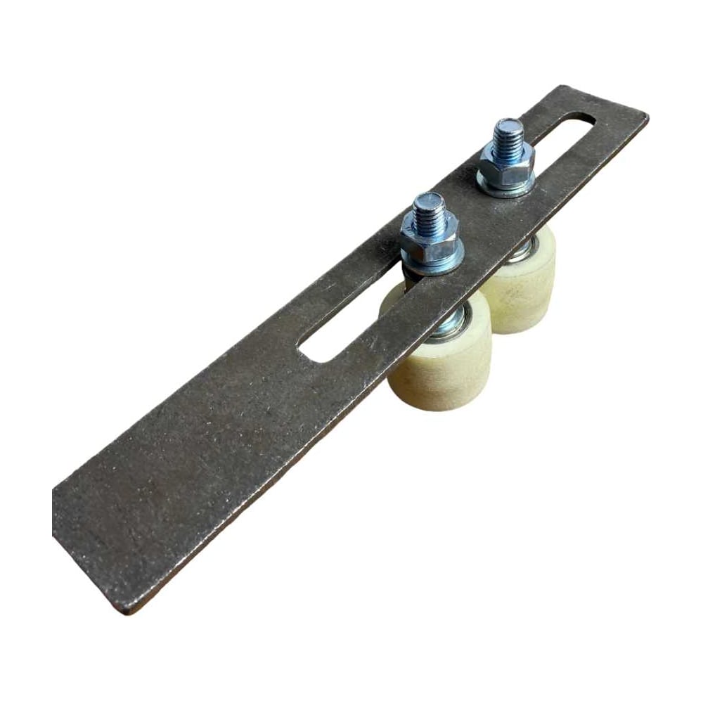 Изображение товара Комплект поддерживающих роликов капролон на пластине 50мм, 2шт