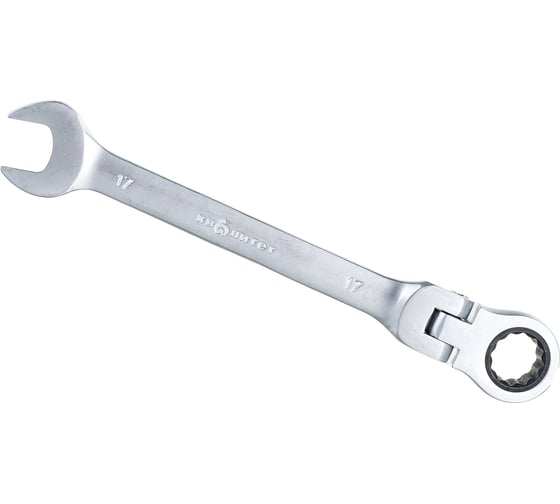 Изображение товара Гаечный комбинированный ключ с трещоткой КВАЛИТЕТ 17 мм ККТ-17Ш 6656139