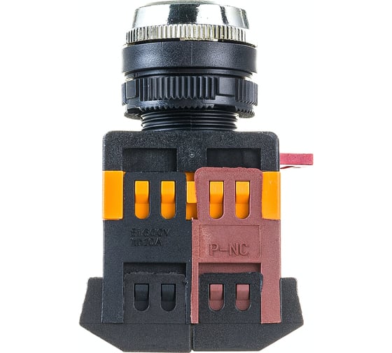 Изображение товара Кнопка ЭРА ABLFS-22 белый, d22мм, неон, 240В, 1з+1р, 10/400/3200 Б0045653