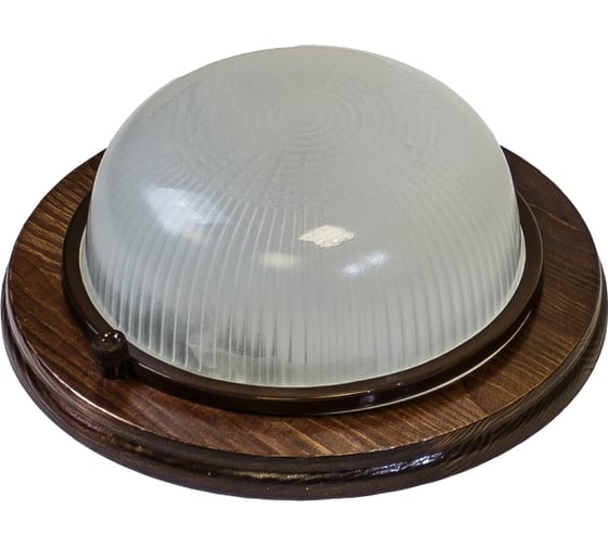 Изображение товара Светильник ЭРА НБО 0360021 Кантри, дерево/стекло, IP54, E27, max 60Вт, D220, круг, клен, Б0048414