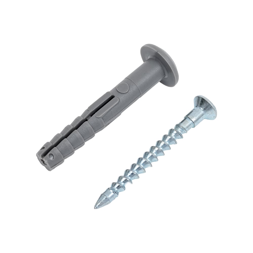 Изображение товара Дюбель-гвоздь Стройметиз 6х40 грибовидная манжета 150 шт в ведре