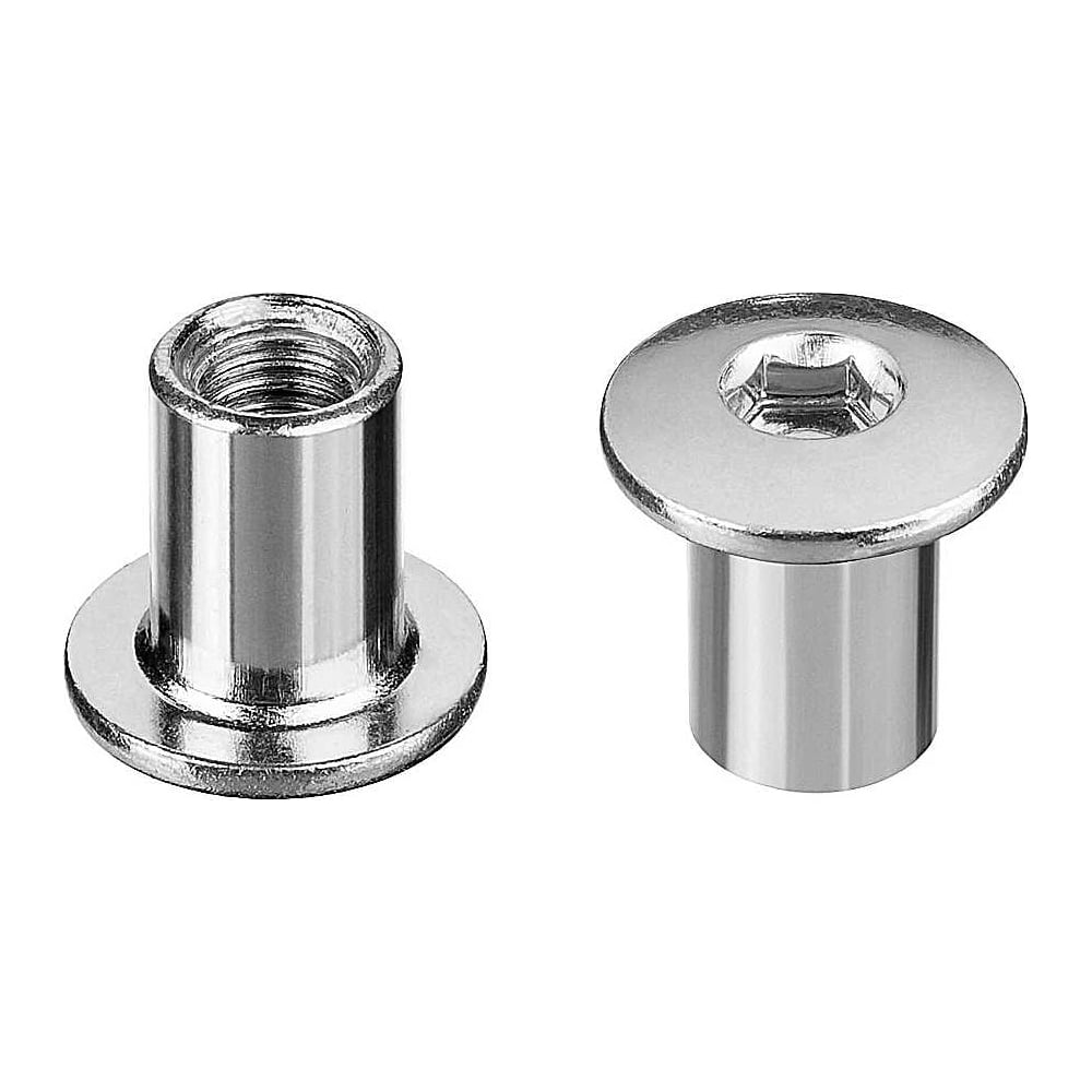 Изображение товара Мебельная гайка Эриксона М6 с плоской головкой, 10 шт.