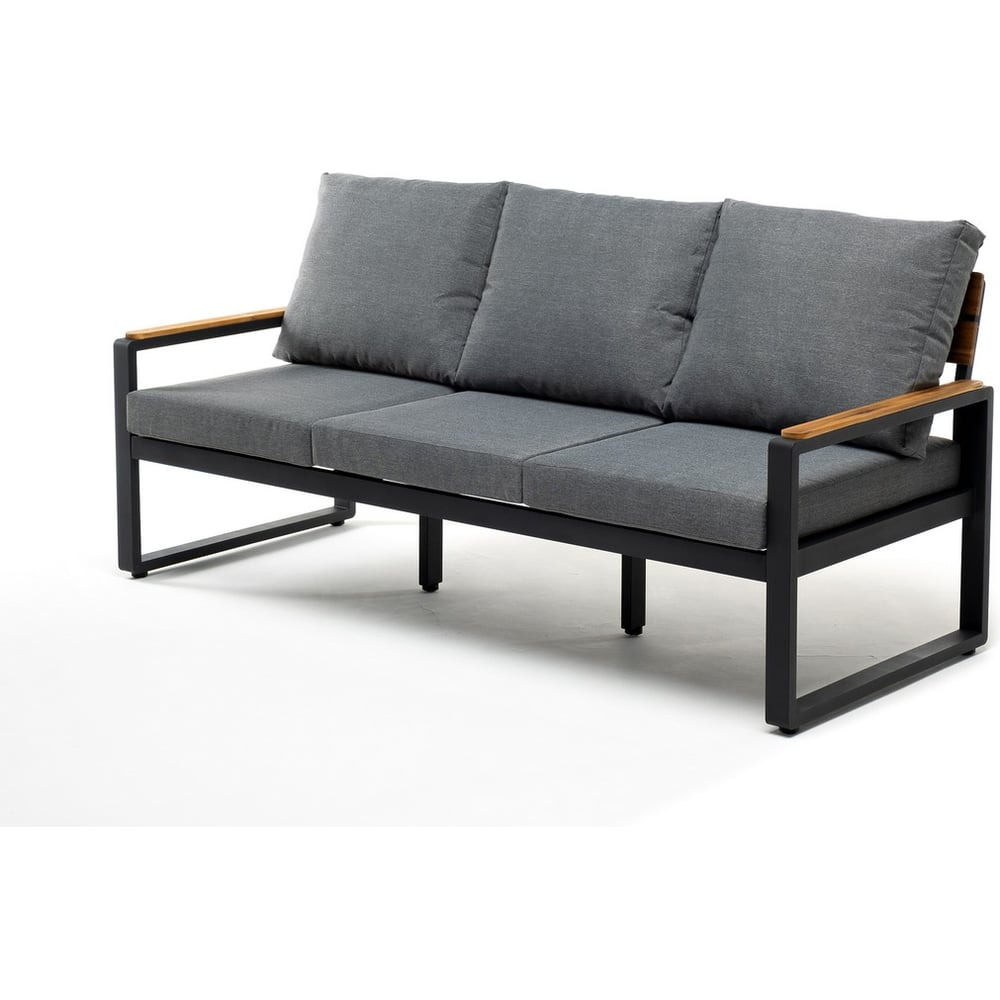 Изображение товара Диван Joygarden TOPA 3-х местный из алюминия с графитовыми подушками