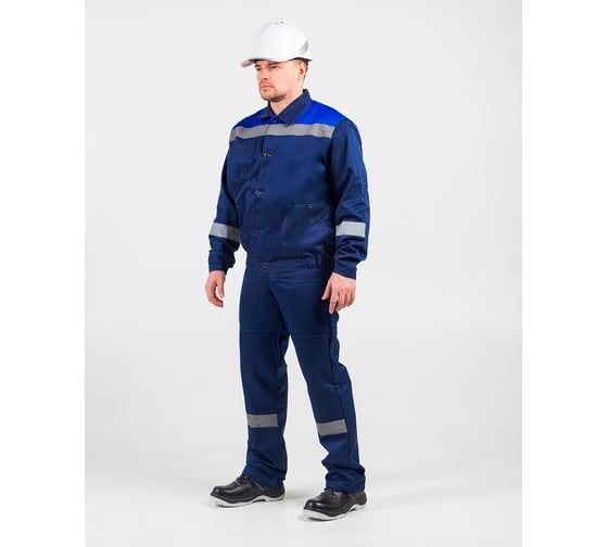 Изображение товара Костюм мужской летний Альянс СТС Пантеон брюки, темно-синий/василек, р. 56-58/170-176 4630157652300