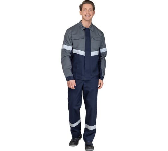 Изображение товара Костюм мужской Прабо Вираж-Антистат М темно-синий/темно-серый, р. 52-54/182-188 58338