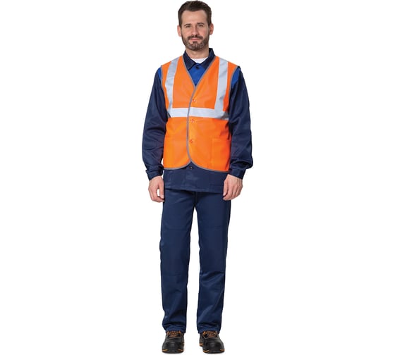 Изображение товара Жилет сигнальный Прабо Спектр Лайт 2П оранжевый 68-70 34393