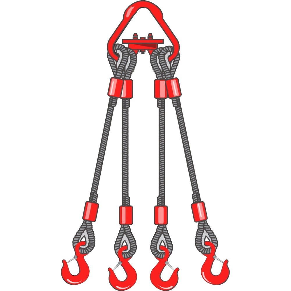 Изображение товара Канатный четырехветвевой строп Сварком 4СК-1,6 т длина 4 м