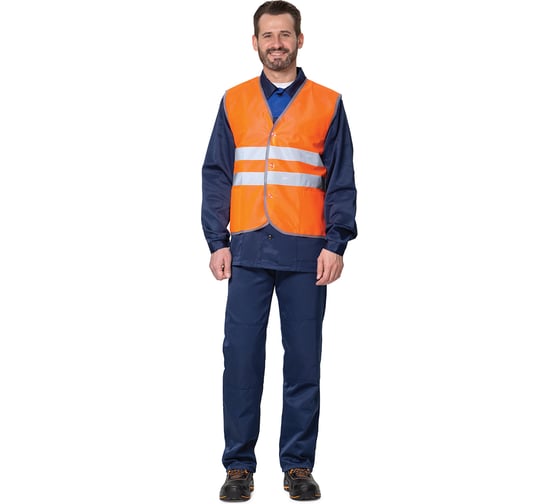 Изображение товара Жилет сигнальный Прабо Спектр Лайт 1П оранжевый, р. 52-54 19482