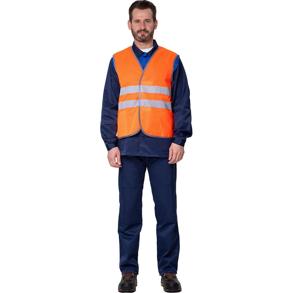 Изображение товара Жилет сигнальный Прабо Спектр Лайт 1 оранжевый, р 64-66, световозвращающий