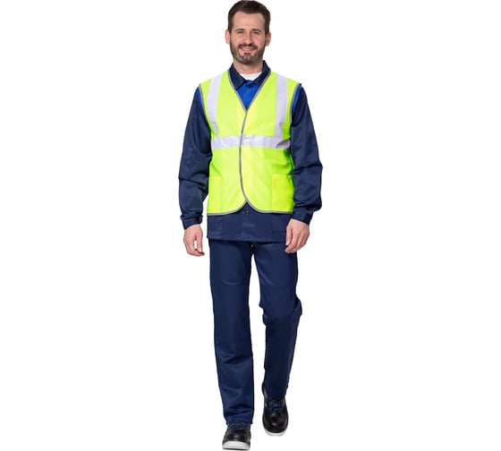 Изображение товара Жилет сигнальный Прабо Спектр Лайт 2П лимонный, р. 56-58 19443