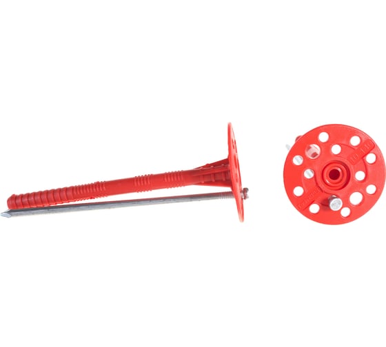 Изображение товара Дюбель для изоляции Стройметиз 10х140 гвоздь-цинк. сталь, 50 шт пакет 2470048