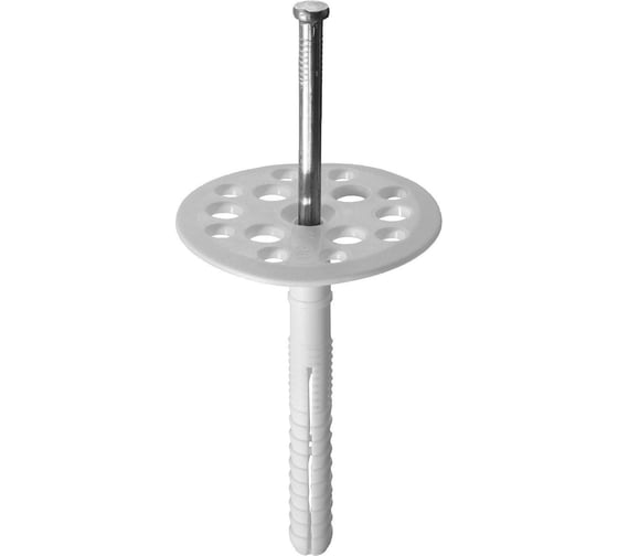 Изображение товара Дюбель для изоляции Стройметиз 10х200 гвоздь-цинк. сталь, 25 шт пакет 2470078