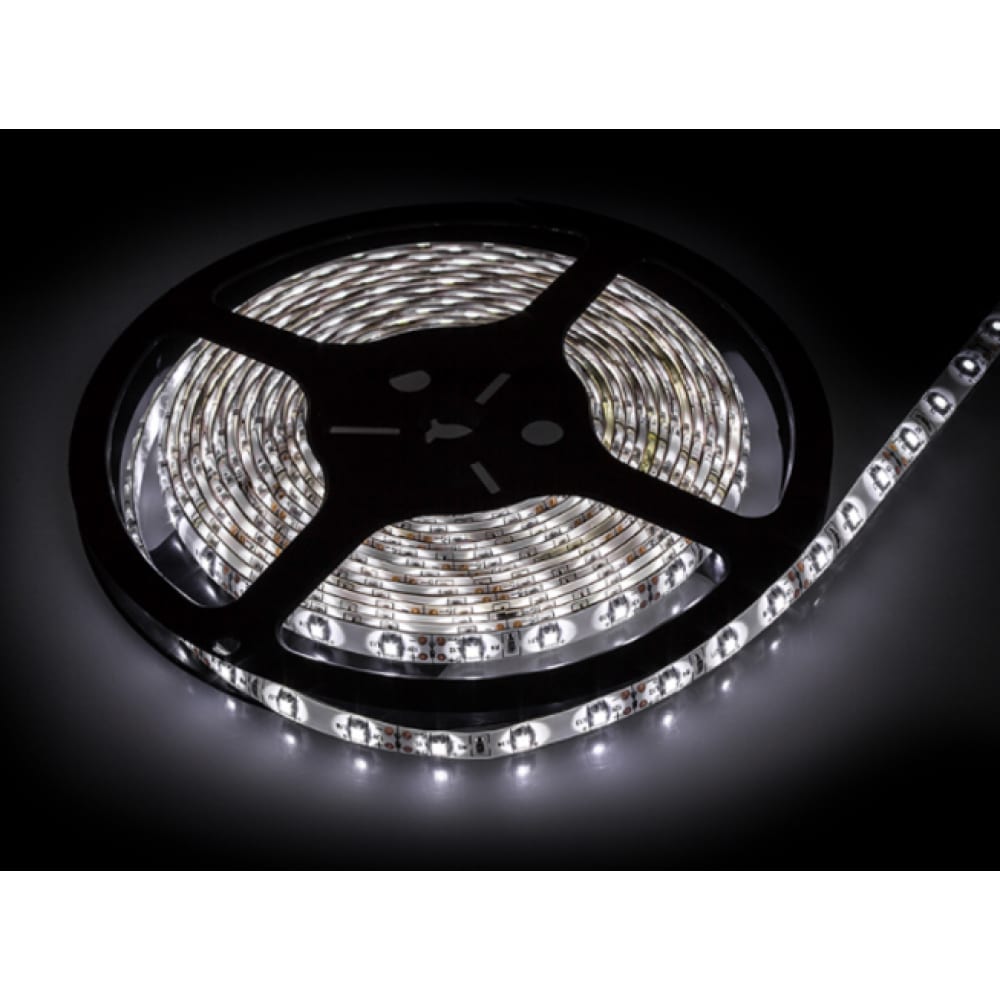 фото Светодиодная лента in home ls 28ww-60/33 60led, 4.8вт/м, 12в, ip33, теплый белый, 3000k 4690612023137