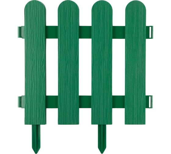 Изображение товара Декоративный забор GRINDA 29х224 см, зеленый 422209-G