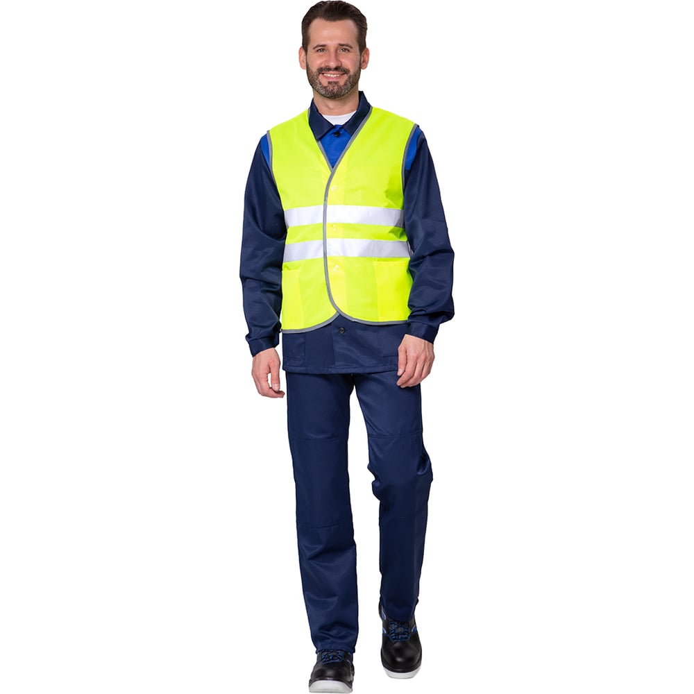 Изображение товара Жилет сигнальный Прабо Спектр Лайт 1П лимонный 64-66 для безопасности