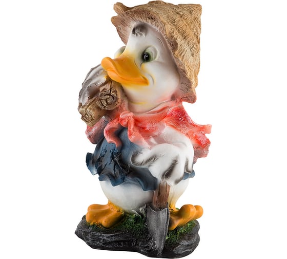 Изображение товара Садовая фигурка Park Утенок в шляпе с лопатой 169398