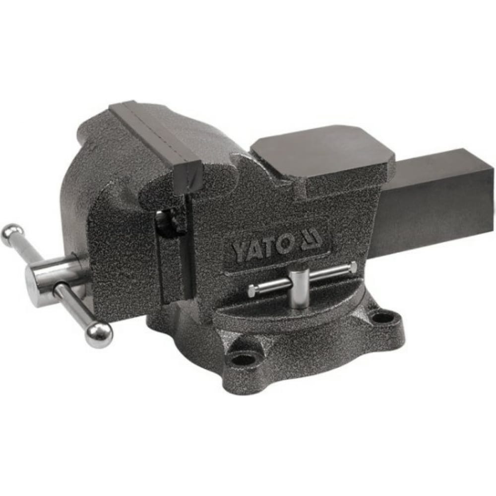 Поворотные слесарные тиски YATO тиски слесарные startul master st9450 200 200 мм поворотные