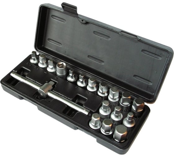 Изображение товара Комплект ключей для сливной пробки YATO, 18пр. YT-0599