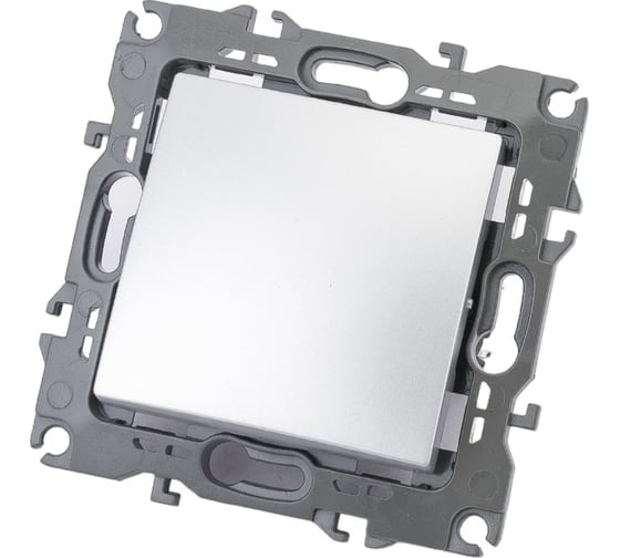 Изображение товара Кнопка ЭРА 12111103 10АХ250В, 12, алюминий, Б0047832