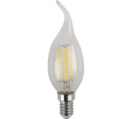 Изображение товара Филаментная лампа ЭРА FLED BXS-11W-827-E14 свеча на ветру, 11 Вт, теплая, E14, 10/100/4000 Б0047001
