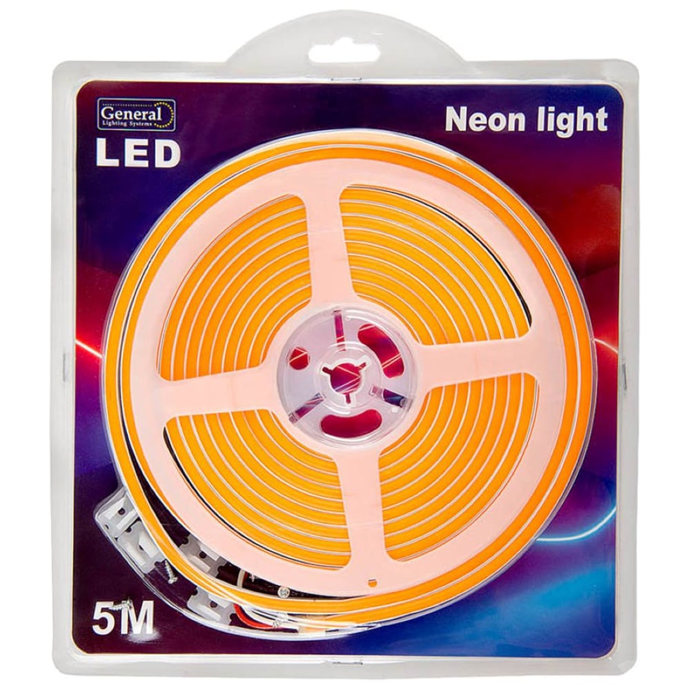 Изображение товара Светодиодная лента Неон General Lighting Systems GLS-2835-120-9.6-12-NL-IP67-O цвет свечения оранжевый 120диод/м 9,6Вт/м 12В IP67 катушка 5м 510511 Изображение товара Светодиодная лента Неон General Lighting Systems GLS-2835-120-9.6-12-NL-IP67-O цвет свечения оранжевый 120диод/м 9,6Вт/м 12В IP67 катушка 5м 510511
