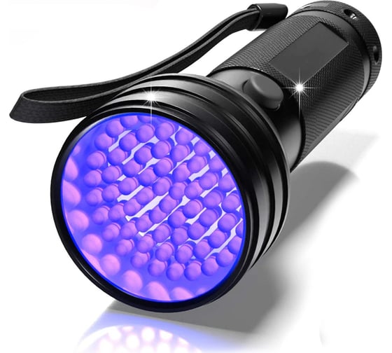 Изображение товара Ультрафиолетовый фонарь iCartool, 51 светодиод, до 6 часов работы, длина волны 395 нм IC-L201