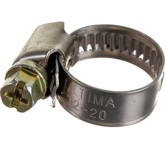 Изображение товара Хомуты Ultima нерж. сталь 12-20 мм ширина 9 мм 100шт/упак. 152021