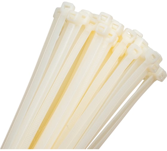 Изображение товара Нейлоновые хомуты Ultima 4.8х300 мм, белые, 100 шт, пакет 152008