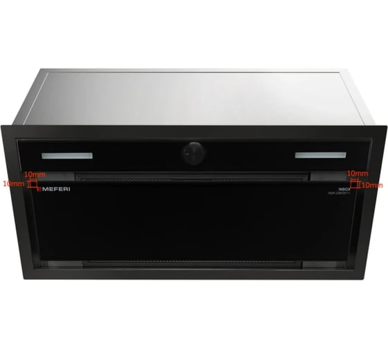 Изображение товара Полновстраиваемая вытяжка MEFERI INBOX60BK PUSH COMFORT PLUS