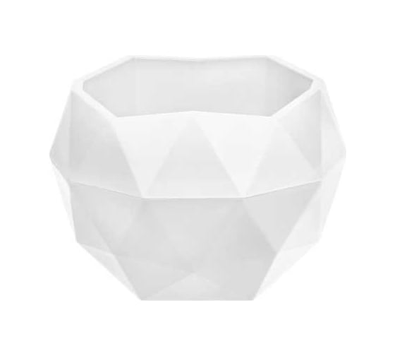 Изображение товара Кашпо bmc Топаз белый, d180 мм, h124 мм, 1 л КШ-3010 071490