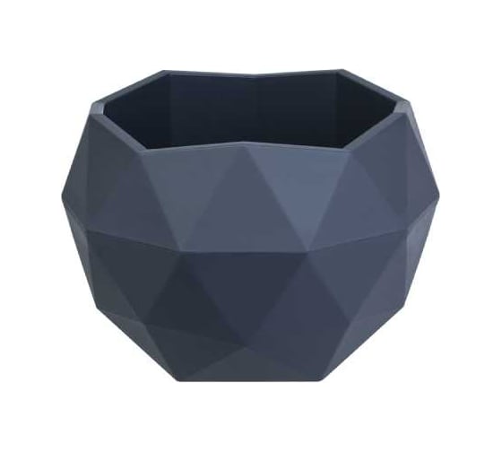 Изображение товара Кашпо bmc Топаз антрацит, d180 мм, h124 мм, 1 л КШ-3013 071489