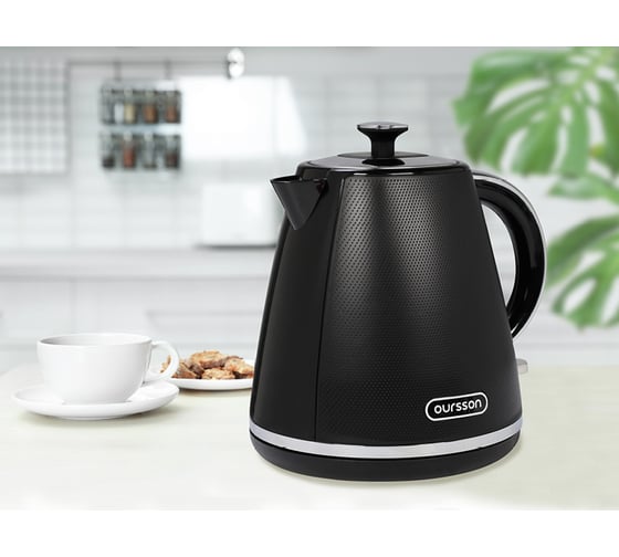 Изображение товара Электрический чайник OURSSON Черный KE1718P/BL