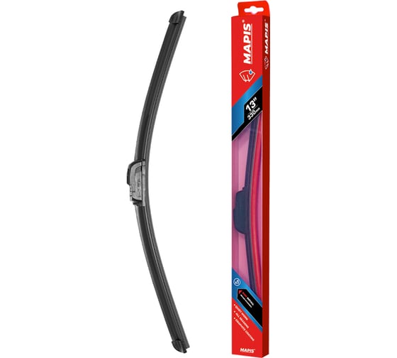 Изображение товара Бескаркасная щетка стеклоочистителя Mapis 13/33 см блистер 91933