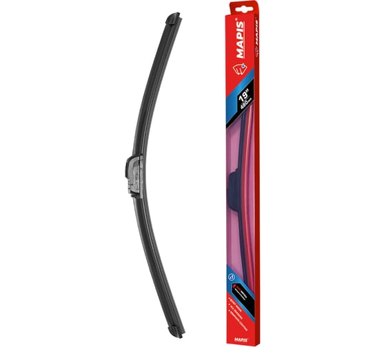 Изображение товара Бескаркасная щетка стеклоочистителя Mapis 19/48 см блистер 91948