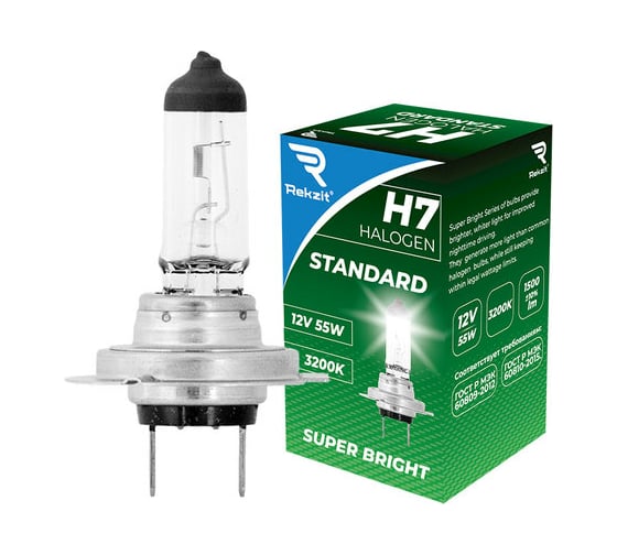 Изображение товара Галогенная лампа Rekzit H7 12V55W Standard 90070