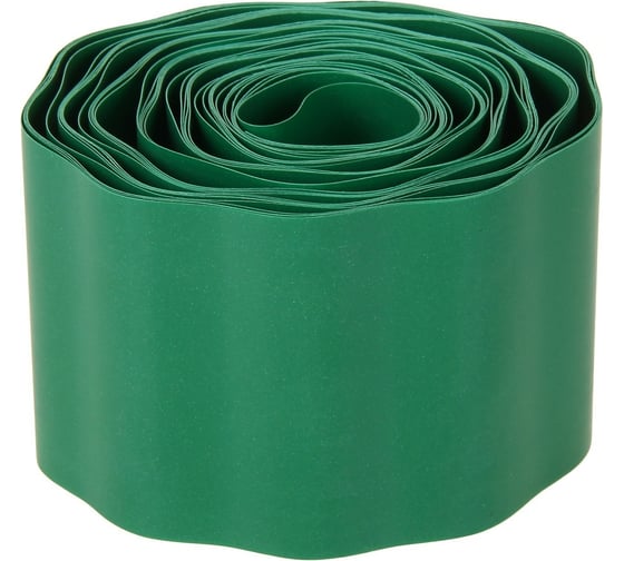 Изображение товара Бордюрная гофрированная лента Дачная мозаика 9 м х 150 мм, зеленая 11815