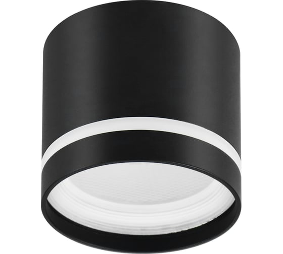 Изображение товара Накладной светильник-подсветка ЭРА OL9 GX53 BK/WH, под лампу Gx53, алюминий, цвет черный/белый, Б0048542