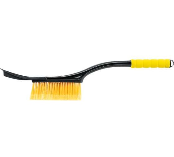Изображение товара Щетка-сметка Pobedit FROST-V BLACK EDITION 540 мм, со скребком, искусственная щетина, 150x55 мм 8004170